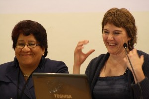 Verónica Castellanos y María Luisa Delgado