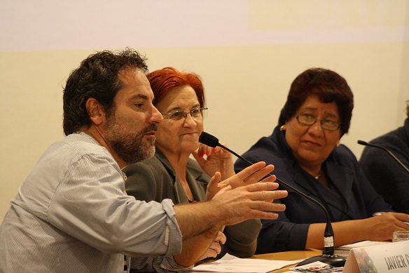 Javier Gil, Casilda Velasco y Verónica Castellanos